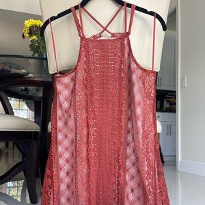 Francesca’s Chantilly Lace High Neck dress